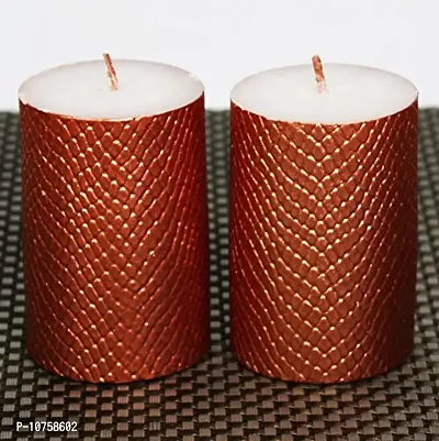 Maxime Candles Decorative Copper Candles Set of 2