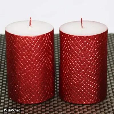 Maxime Candles Decorative Mpink Candles Set of 2-thumb2