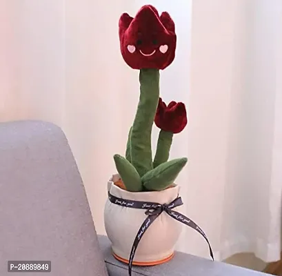 Dancing Cactus Talking Toy, Cactus Plush Rechargeable Toy, Wriggle and Singing Recording Repeat What You Say Funny Education Toys for Babies Children Playing, Home Decorate-thumb0