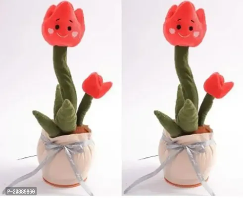 Dancing Cactus Talking Toy, Cactus Plush Rechargeable Toy, Wriggle and Singing Recording Repeat What You Say Funny Education Toys for Babies Children Playing, Home Decorate Pack of 2
