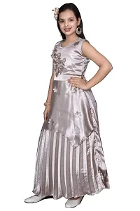 M.R.A Fashion Beautiful New Satin Anarkali Bridal Gown for Girls Available Nine Size and Three Color-thumb2