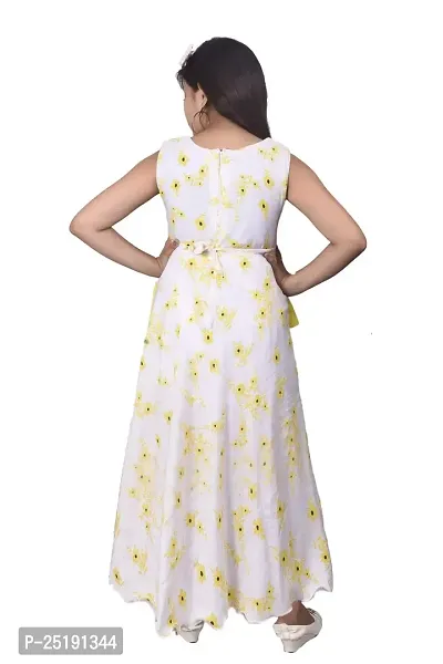 M.R.A Fashion Cotton Printed New Gown for Girls-thumb4