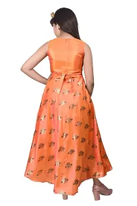 M.R.A Fashion Girls Rayon Digital Printed Anarkali Long Gown-thumb3