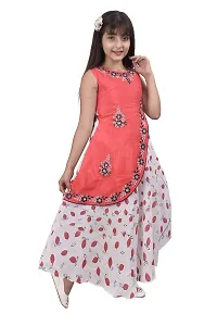 M.R.A Fashion Digital Floral Print Maxi Frock for Girls  Kids Girls-thumb1