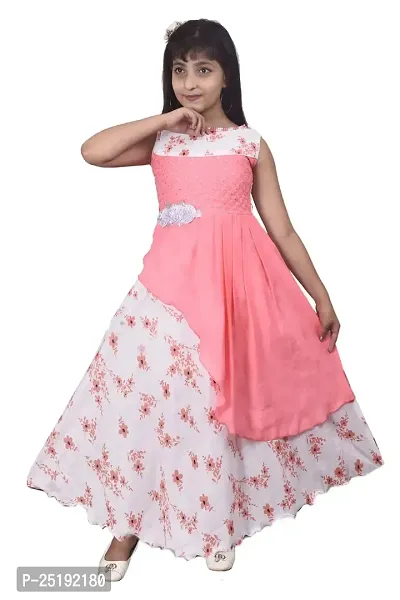 M.R.A Fashion Cotton Printed New Gown for Girls