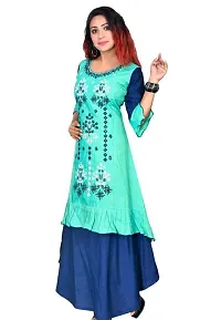 Stylish Cotton Embroidery Kurti For Women-thumb2