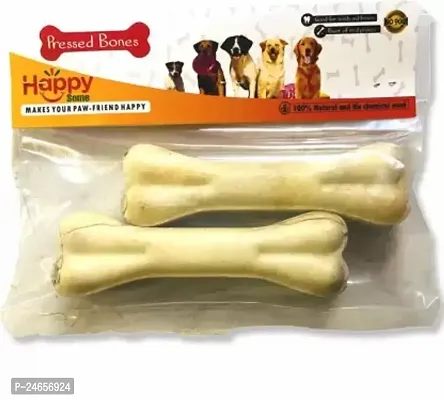 Healthy 5 Inches Rawhide Bone For Dogs Chicken Mutton Dog Chew Pack Of 2