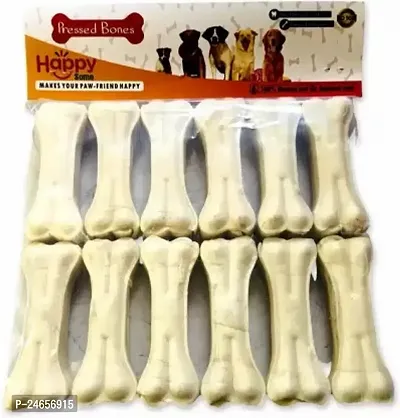 Healthy 4 Inches Rawhide Bone Chicken Dry Young Dog Food Pack Of 10