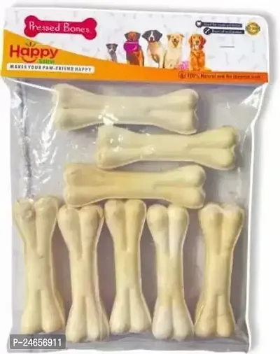 Healthy 4 Inches Rawhide Bone Chicken  Dry Young Dog Food Pack Of 8