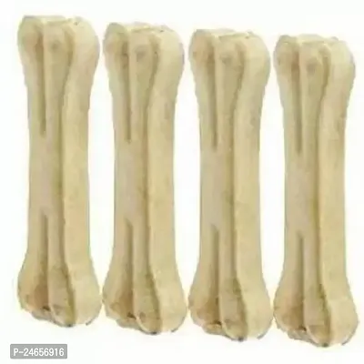 Healthy 3 Inches Rawhide Bone Chicken Dry Young Dog Food Pack Of 4-thumb0