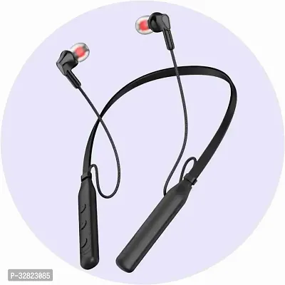 Neckband 30Hours battery backup neckband earbuds yoga Bluetooth Black colour neckband earbuds In the Ear-thumb0