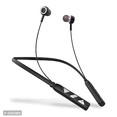 Neckband 30Hours battery backup neckband earbuds yoga Bluetooth Black colour neckband earbuds In the Ear-thumb0