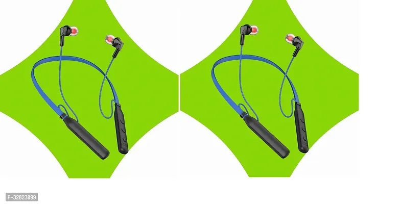 Neckband 30Hours battery backup neckband earbuds yoga Bluetooth Blue colour neckband earbuds In the Ear Pack of 2