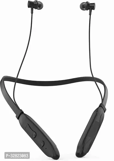 Neckband 30Hours battery backup neckband earbuds yoga Bluetooth Black colour neckband earbuds In the Ear-thumb0