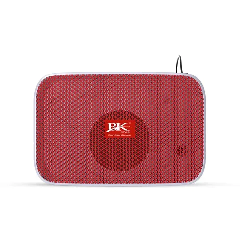 Rechargeable Portable Bluetooth Soundbar Wireless Speaker with RGB Light TF Card Aux Supported Red