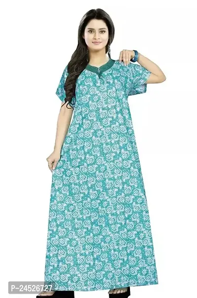 Stylish Cotton Nighty For Women-thumb0