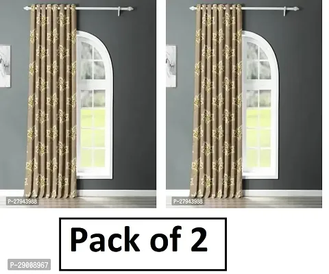 7 feet Polyester Room Darkening Door Curtain pack of 2