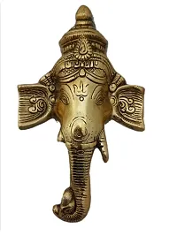 Trendy Crafts Lord Ganesha Wall Hanging Article in Metal for Room Decor, Wall Decor -multicolour-thumb3