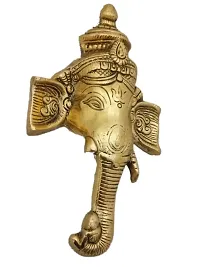 Trendy Crafts Lord Ganesha Wall Hanging Article in Metal for Room Decor, Wall Decor -multicolour-thumb2