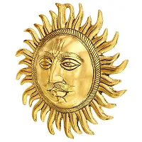 Trendy Crafts Metallic Sun Wall Hanging Home Office Idol Decorative Figurine-thumb2