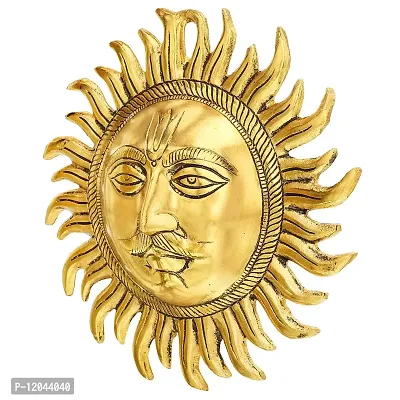 Trendy Crafts Metallic Sun Wall Hanging Home Office Idol Decorative Figurine-thumb3