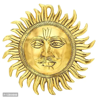 Trendy Crafts Metallic Sun Wall Hanging Home Office Idol Decorative Figurine