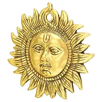 Trendy Crafts Metallic Sun Wall Hanging Home Office Idol Decorative Figurine-thumb1