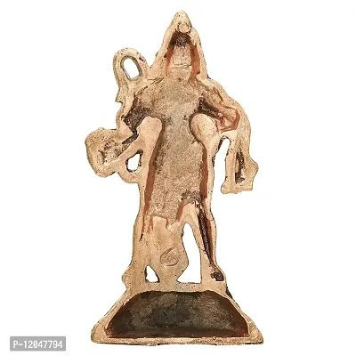 Trendy Crafts Metal Hanuman Chest Tear Ram Sita Home Office Idol Decorative Figurine - Copper Finish-thumb4