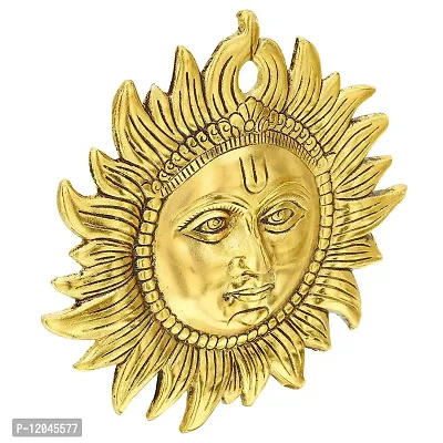 Trendy Crafts Metallic Sun Wall Hanging Home Office Idol Decorative Figurine-thumb3