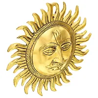 Trendy Crafts Metallic Sun Wall Hanging Home Office Idol Decorative Figurine-thumb1