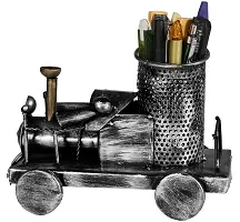 Trendy Crafts Metal Engine Showpiece Pen Holder Display Stand (Black Grey)-thumb4