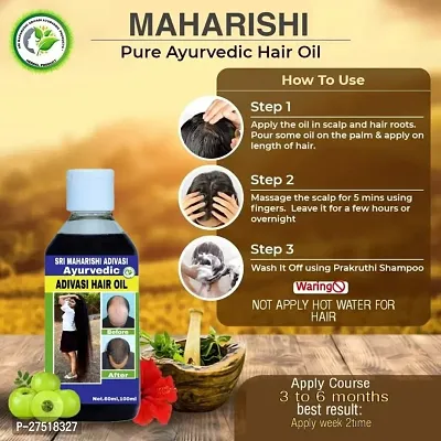 Herbal Product Sri Maharishi Adivasi Ayurvedic Hair Oil 100ml For Men And Women