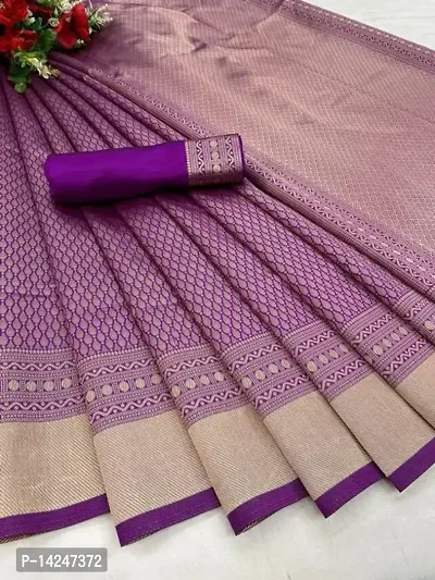 Gulaboo Present Summer Special Litchi Silk Saree For Women-thumb0