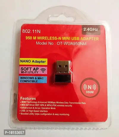 Wireless Mini Usb Adapter Wifi Device for computer and Laptop-thumb0