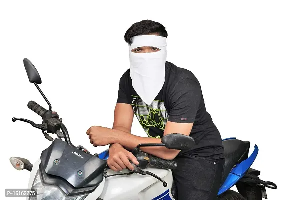 MokkTell Bike Riding Face Mask full Face Cover Cotton Mask Reusable for Men-thumb2