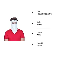 MokkTell Bike Riding Face Mask full Face Cover Cotton Mask Reusable for Men-thumb2