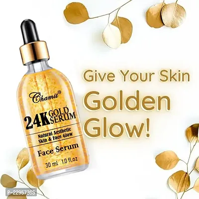 Chamit 24 carat gold serum 24k gold face cream with gold dark spot remover Serum Royal  (30 ml)-thumb2