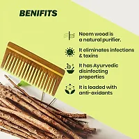 Rufiys Wooden comb Set for Men  Women | For Him  Her Hair Growth Anti Dandruff Wide Tooth Detangle Comb Combo Pack of 3-thumb1