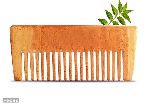 Rufiys Wooden Comb for Women  Men | Promotes Hair Growth | Neem Wood Hairfall Dandruff Control Comb | Detangle