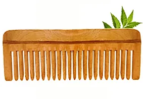 Neem Wooden Comb for Women Wide Tooth Hair Growth  Detangle-thumb4