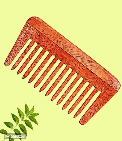 Kachi Neem Pocket Wooden Comb Pack of 2-thumb5