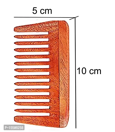 Kachi Neem Pocket Wooden Comb Pack of 2-thumb4