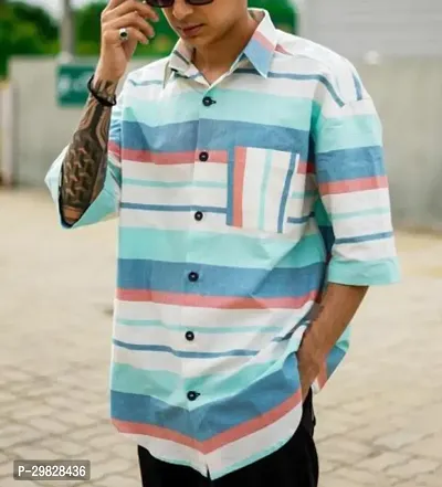 Mens Digital Ptinted short Sleeve Rayon Shirt