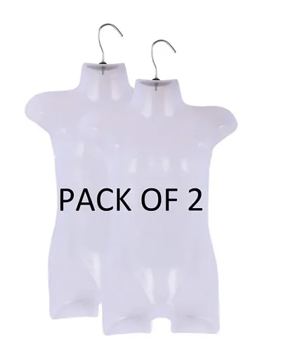 Kids Plastic Half Body Mannequins With Hangers Pack Of 1,2,3,4 & 5