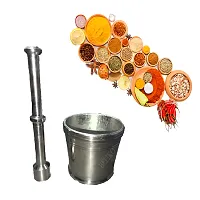 Stainless Steel Hand Grinding Mortar and Pestle Set-thumb1