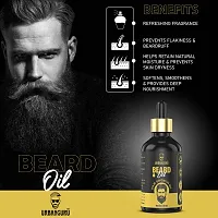 URBANGURU Men's Beard  Hair Growth Oil for thicker, longer beard | For patchy, uneven beard | Beard Oil for fast beard growth | Natural Hair Oil 30ml-thumb2