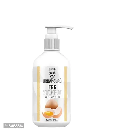 URBANGURU Mens Egg Protein Shampoo, For Strong Hair, With Egg Protein  Collagen, For Strength And Shine - 250 Ml Sulphate-Free Shampoo, No Parabens