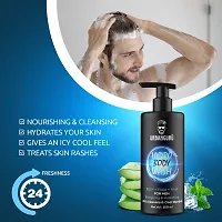 URBANGURU Hydro Body Wash 3 in 1 Body Wash | Face Wash | Hair Shampoo | Energizing  Hydrating Refreshing Deep Cleansing Neem Aloevera  MENTHOL 300 ml Shower Gel for Men-thumb3