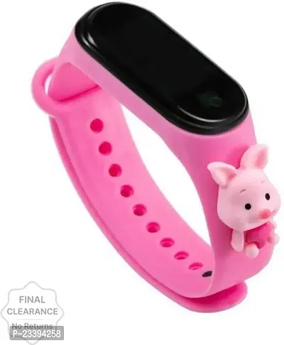 Stylish Pink Digital Watches For Kids-thumb0