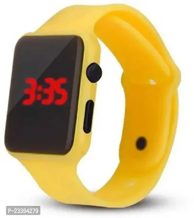 Stylish Yellow Digital Watches For Kids-thumb0